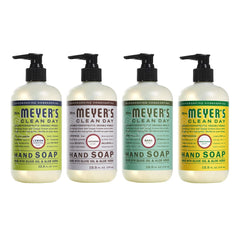 Savon mains Mrs. Meyer's Clean Day citron-verveine, parfum frais et agréable au quotidien.