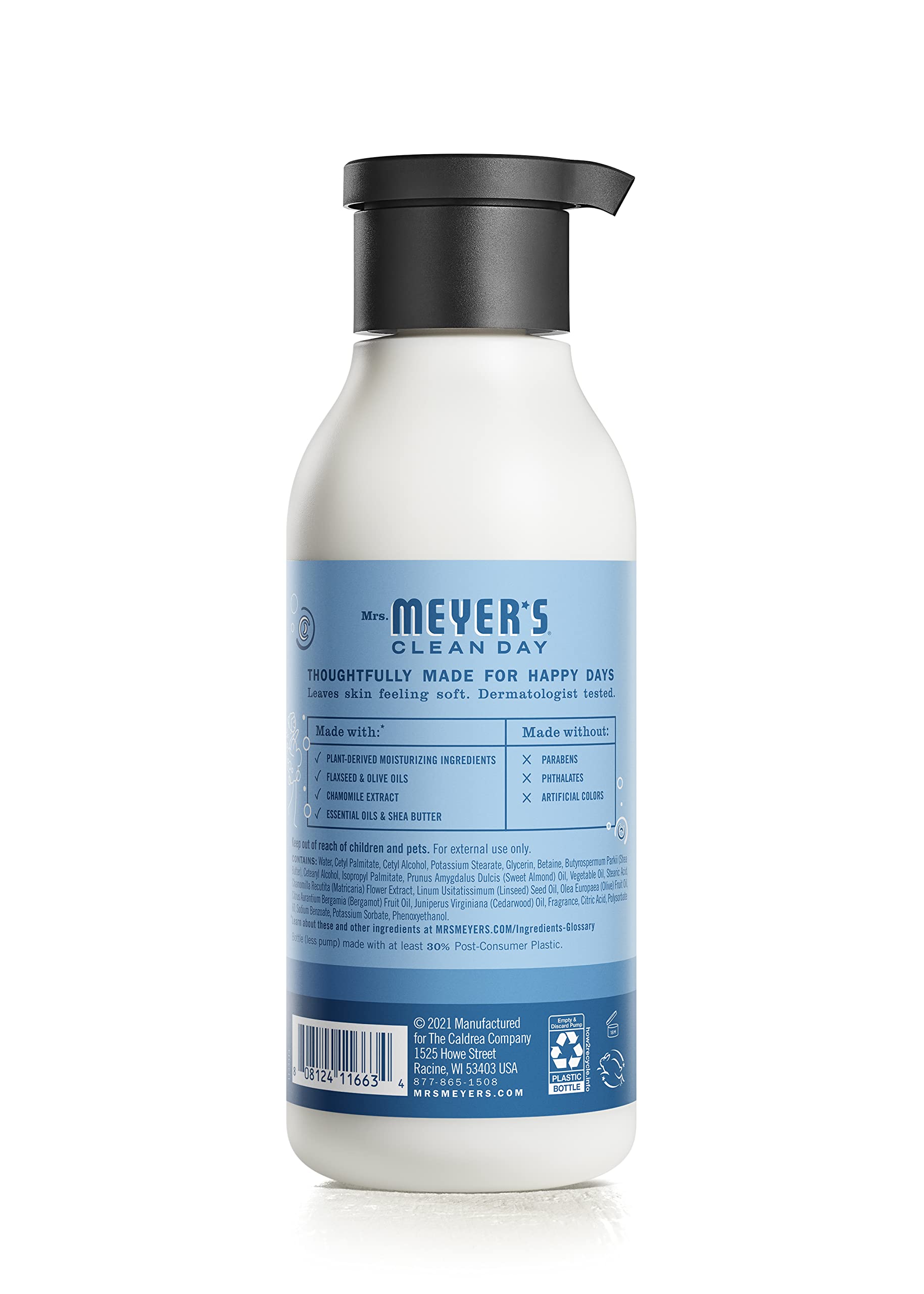 Texture non grasse de la lotion qui s'absorbe rapidement par la peau.