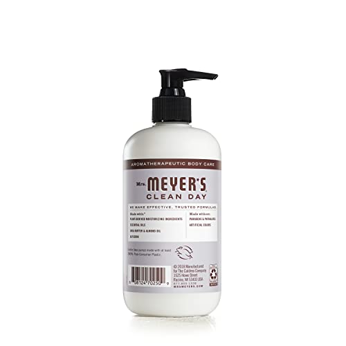 Texture non gras de la lotion Lavande Mrs. Meyer's, pénétration rapide