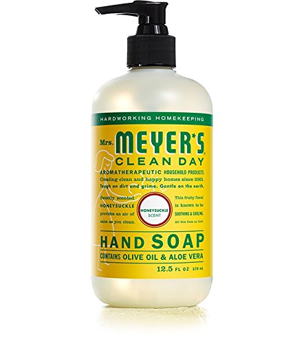 Savon mains Mrs. Meyer's lavande, parfum relaxant et rafraîchissant.