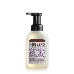 Savon mains moussant Lavande de Mrs Meyer's en bouteille avec pompe, pratique et efficace.