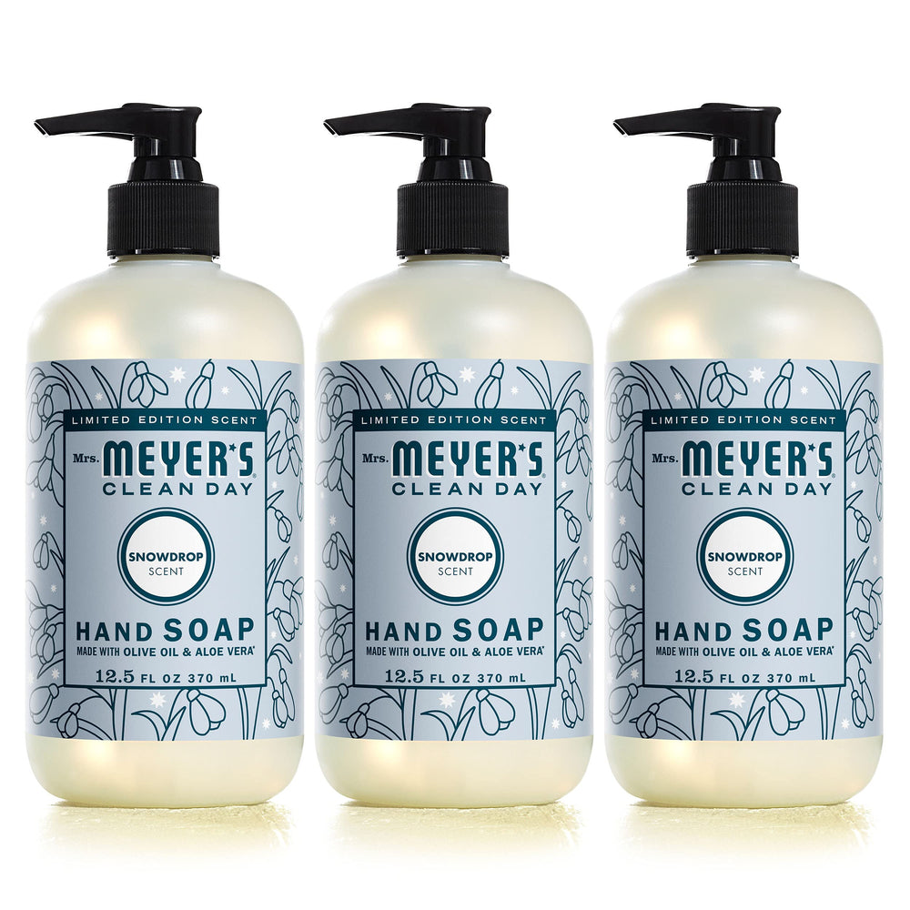 MRS. MEYER'S Snowdrop – bouteille, parfum hivernal frais pour les mains.
