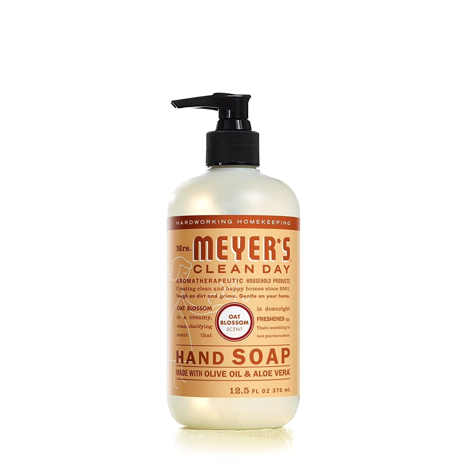 Mrs. Meyer's Savon mains, douceur persistante après chaque lavage.