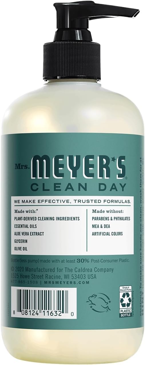 MRS. MEYER'S Eucalyptus: mousse-mains, mousse généreuse pour nettoyer sans dessécher.