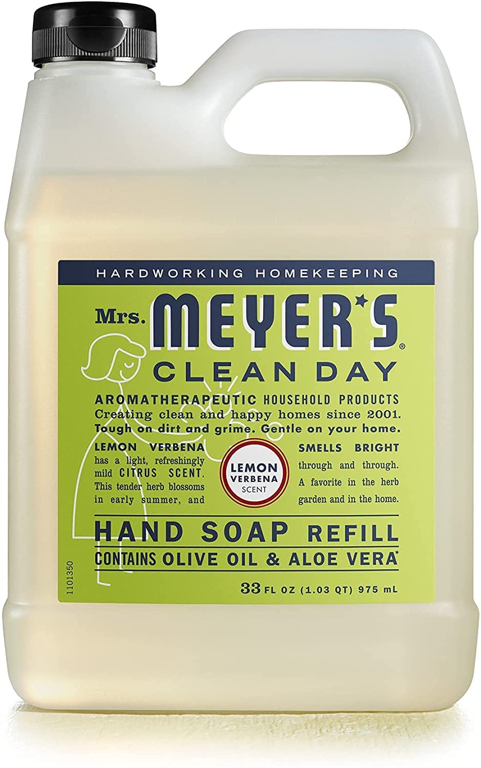 Mrs. MEYER'S ingrédients hydratants huile-d-olive-aloe-vera: soin des mains.