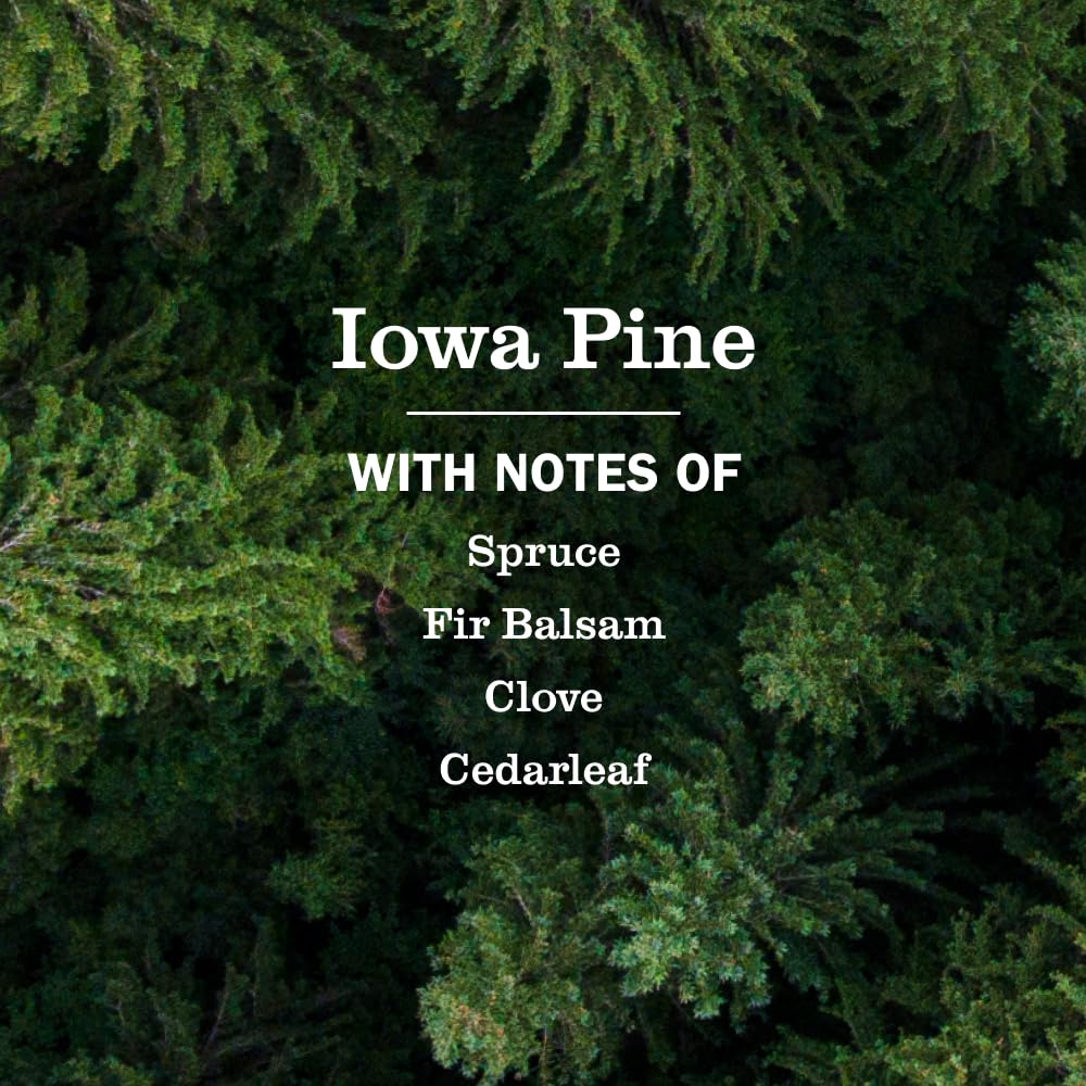 Ingrédients clés huile d'olive et aloe dans le savon Iowa Pine.
