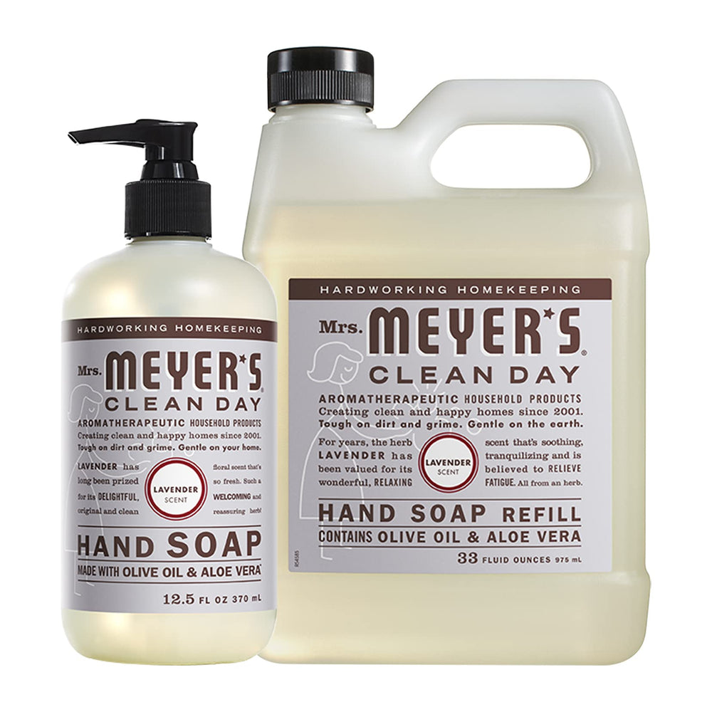 Mrs. Meyer's Lavande: flacon pompe 12,5 oz prêt à l'usage quotidien