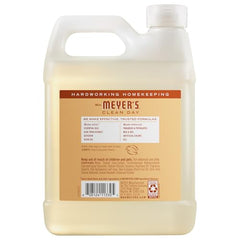 mrs-meyers recharge bouteille savon mains avoine fleur – remplissage simple et rapide
