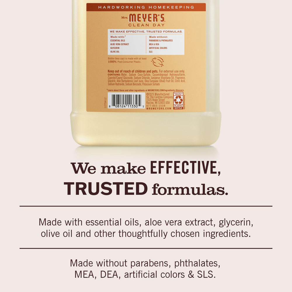 mrs-meyers recharge ingredients aloe olive – formule avec aloe vera et huiles naturelles