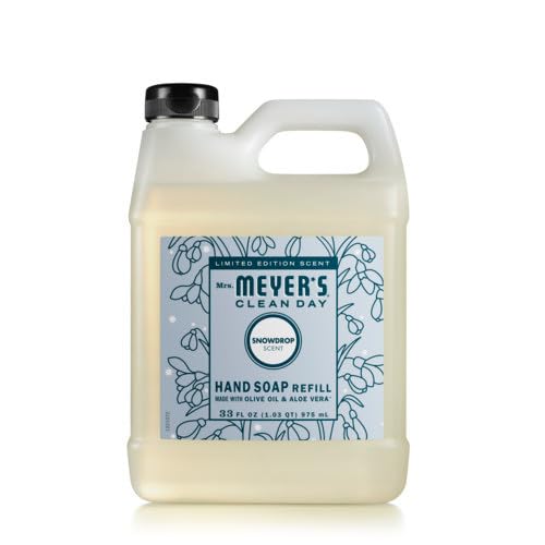 Mrs. Meyer's recharge savon mains pin d'Iowa et perce-neige – dose simple