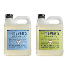 Savon pour les mains Mrs. MEYER'S Recharge Verveine Citronnée, bouteille prête à l’emploi et parfum frais.
