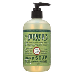 Mrs. Meyer’s Iowa Pine – savon pour les mains, parfum boisé et douceur durable.