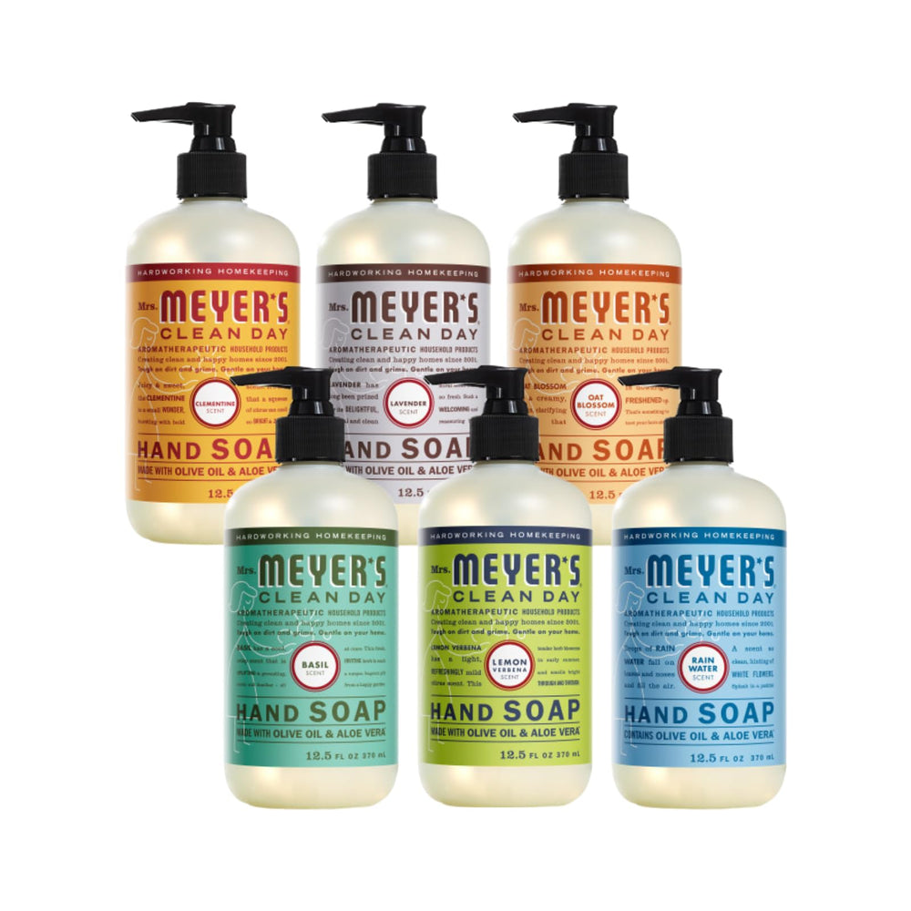 Mrs. Meyer's savon mains Clementine, pompe: nettoie en douceur et laisse une fragrance citronnée