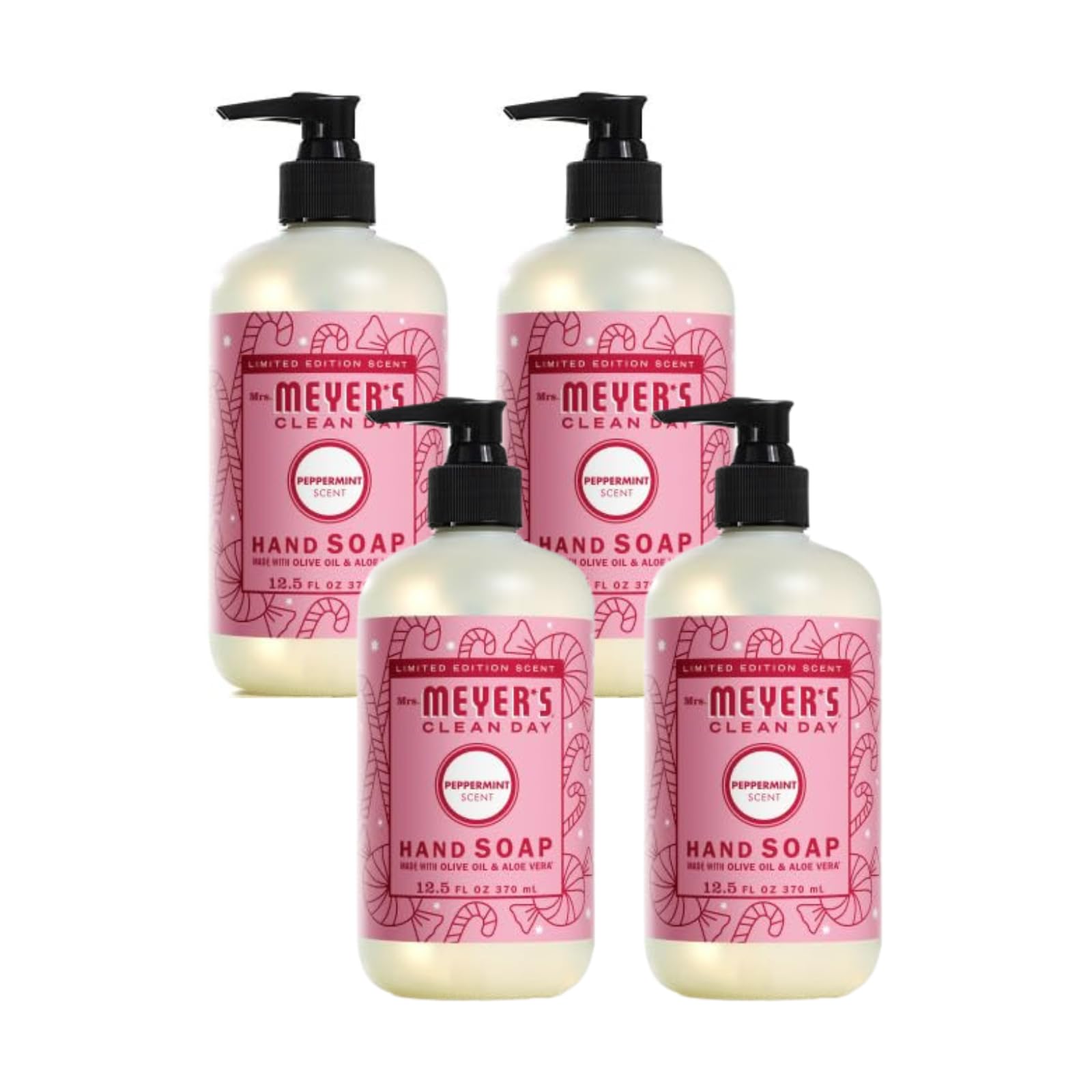 Mrs. Meyer's menthe poivrée en bouteille, parfum frais et nettoyant.