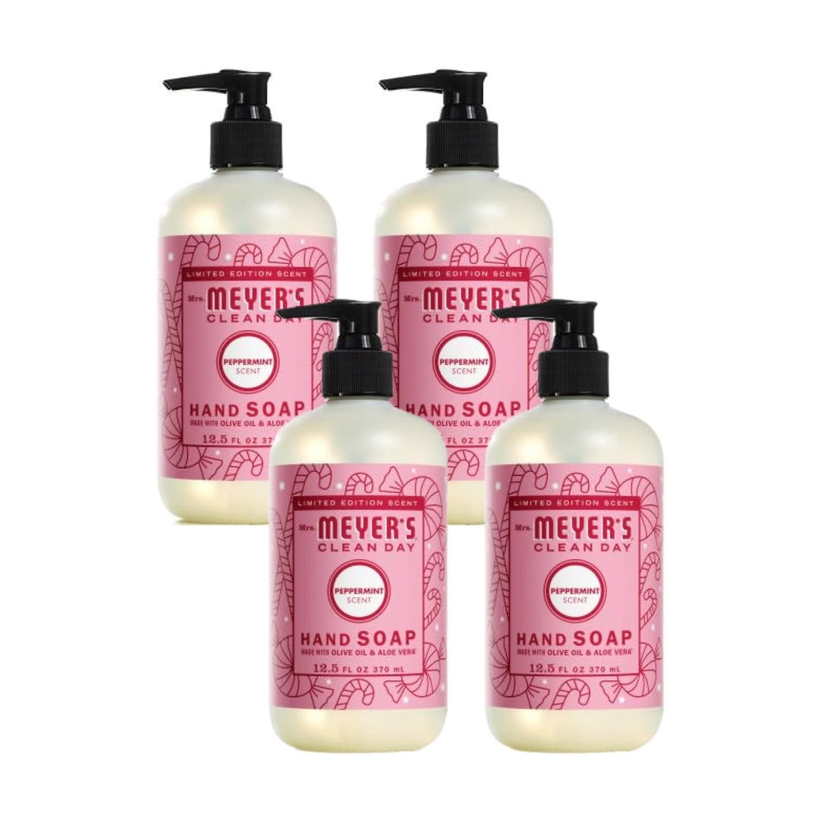Mrs. Meyer's menthe poivrée en bouteille, parfum frais et nettoyant.