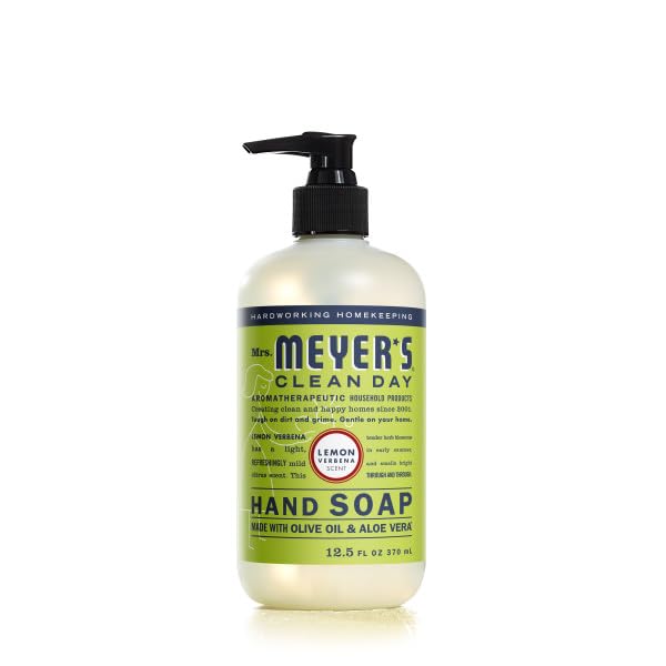 Mrs. Meyer's savon mains Verveine citronnée, pompe: parfum lumineux et énergisant