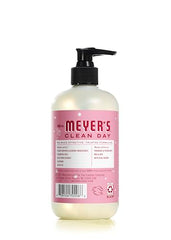 Étiquette du savon menthe poivrée sur la bouteille Mrs. Meyer's