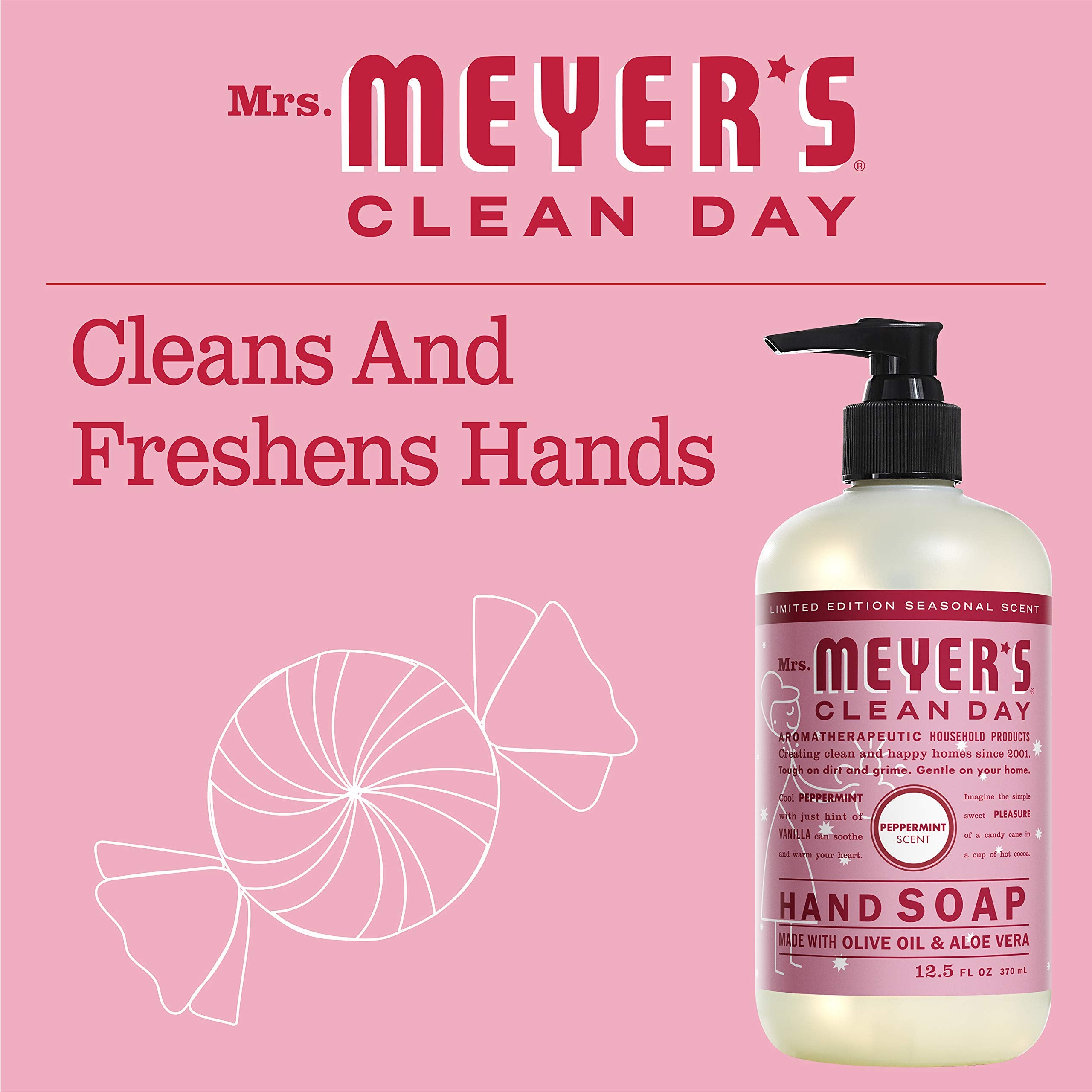 Ingrédients huile d'olive et aloé vera dans Mrs. Meyer's savon