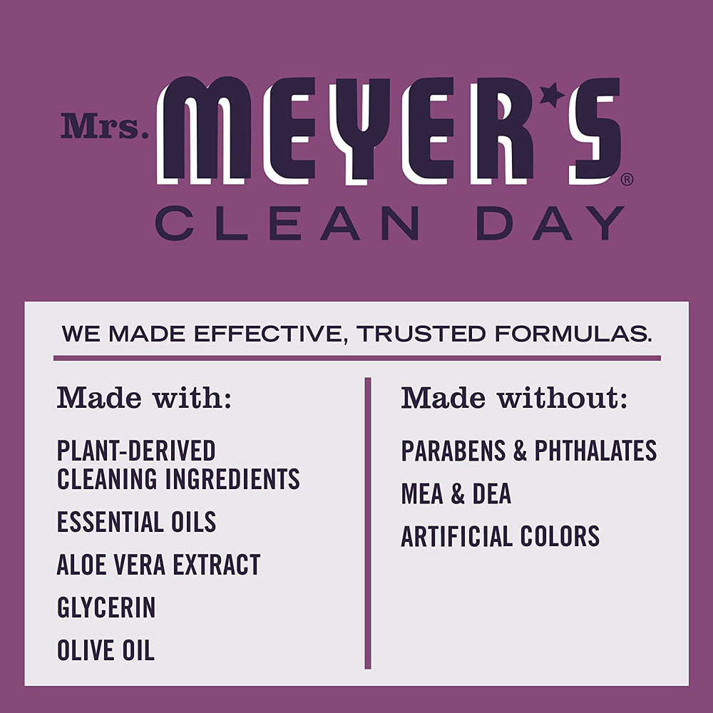 Mrs MEYER'S senteur prune baie, parfum fruité après lavage.