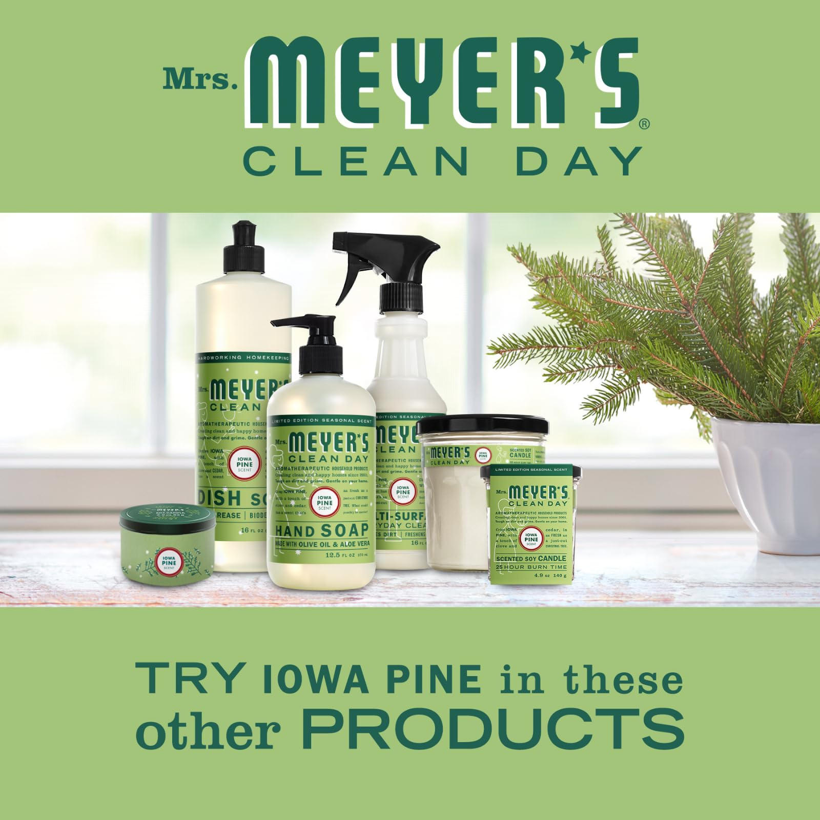 Mrs. MEYER'S Snowdrop emballage éco-responsable, choix durable.