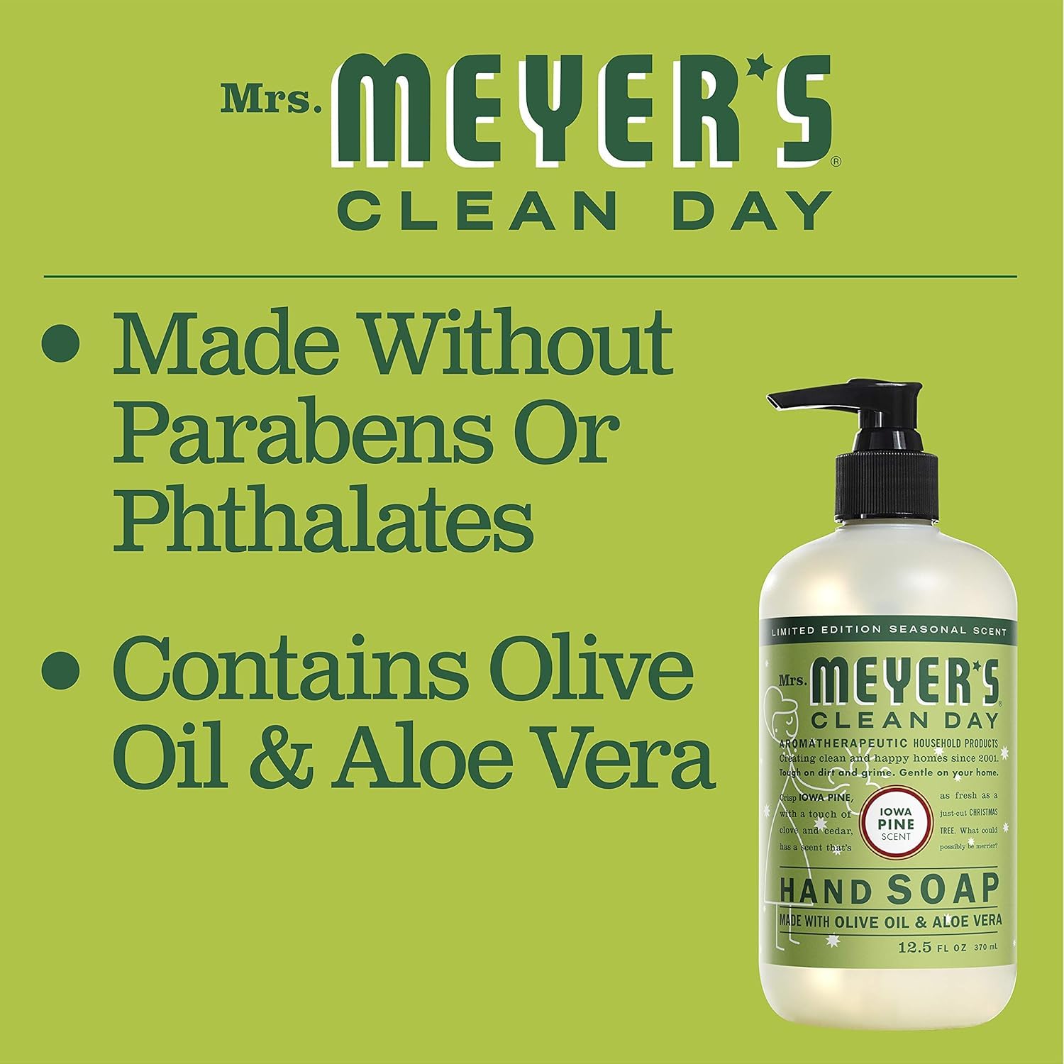 Mrs. MEYER'S Snowdrop utilisation mains, nettoyage en douceur.