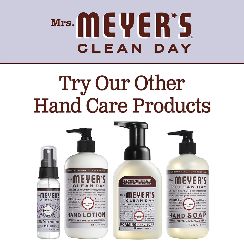 Étiquette Lavande de Mrs. MEYER'S, design clair et senteur naturelle.