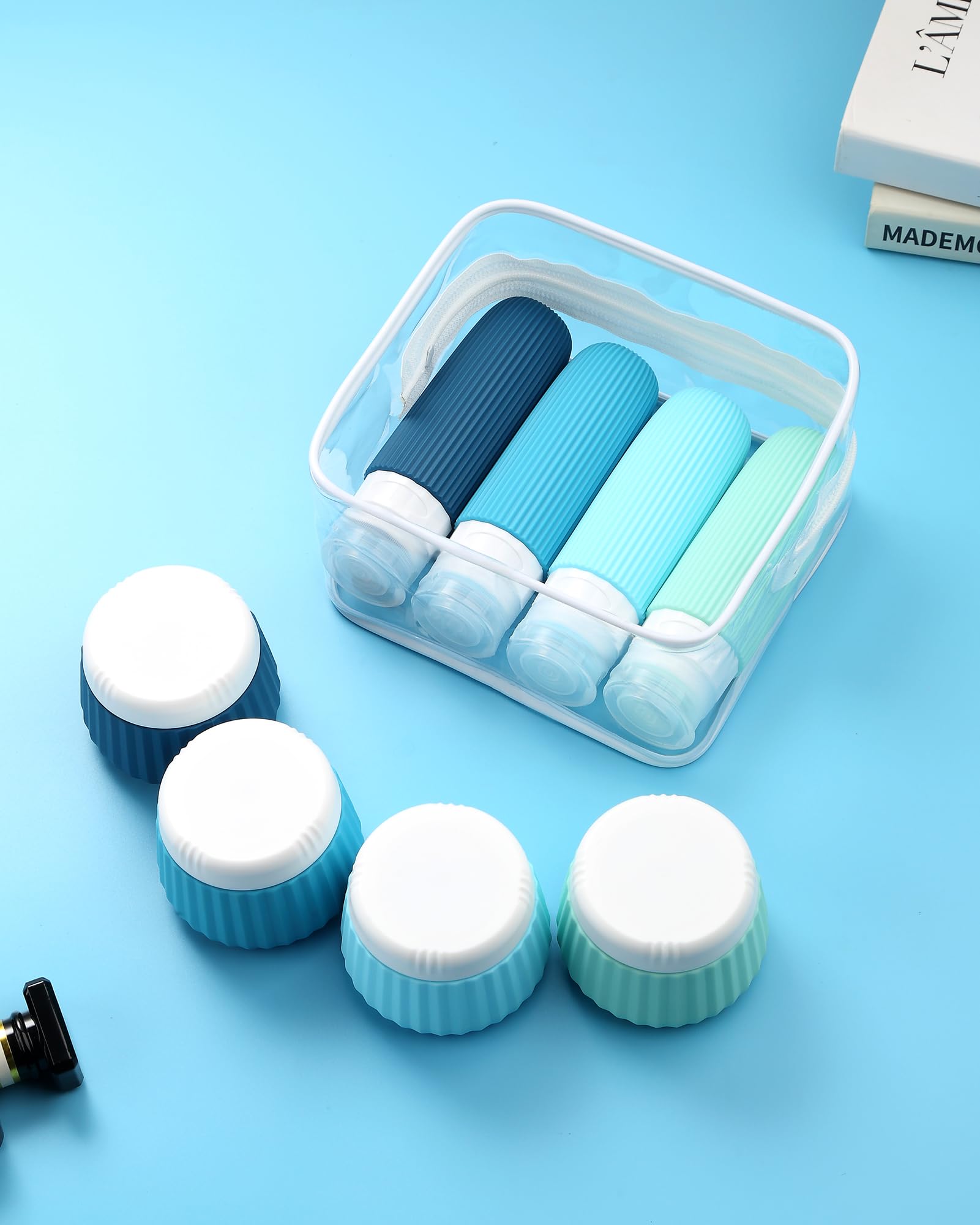 Mrsdry accessoires voyage: ensemble de 8 pièces pour organiser facilement la trousse.