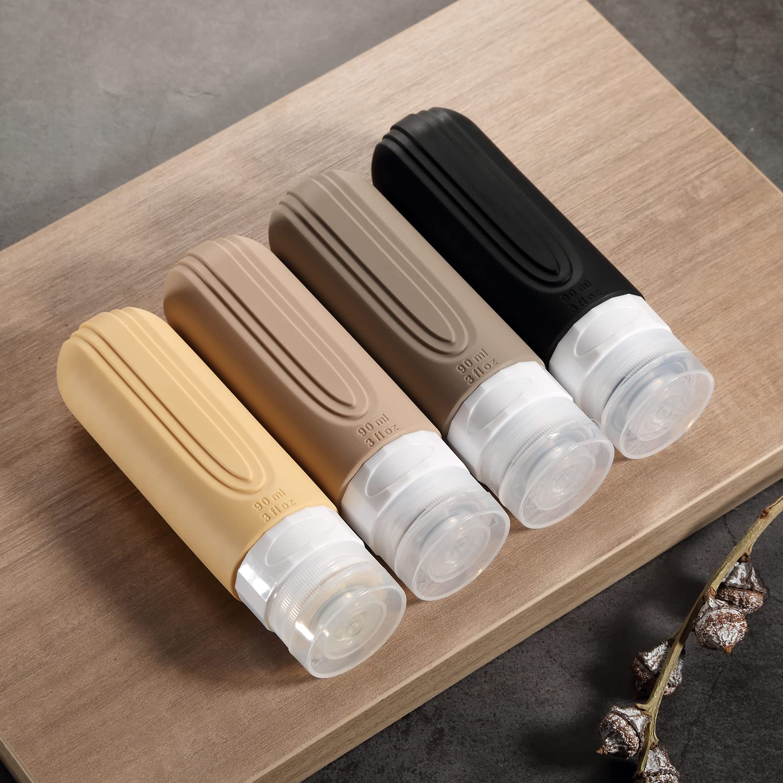 Mrsdry Bouteilles durables en silicone, réutilisables et respectueuses de l'environnement.