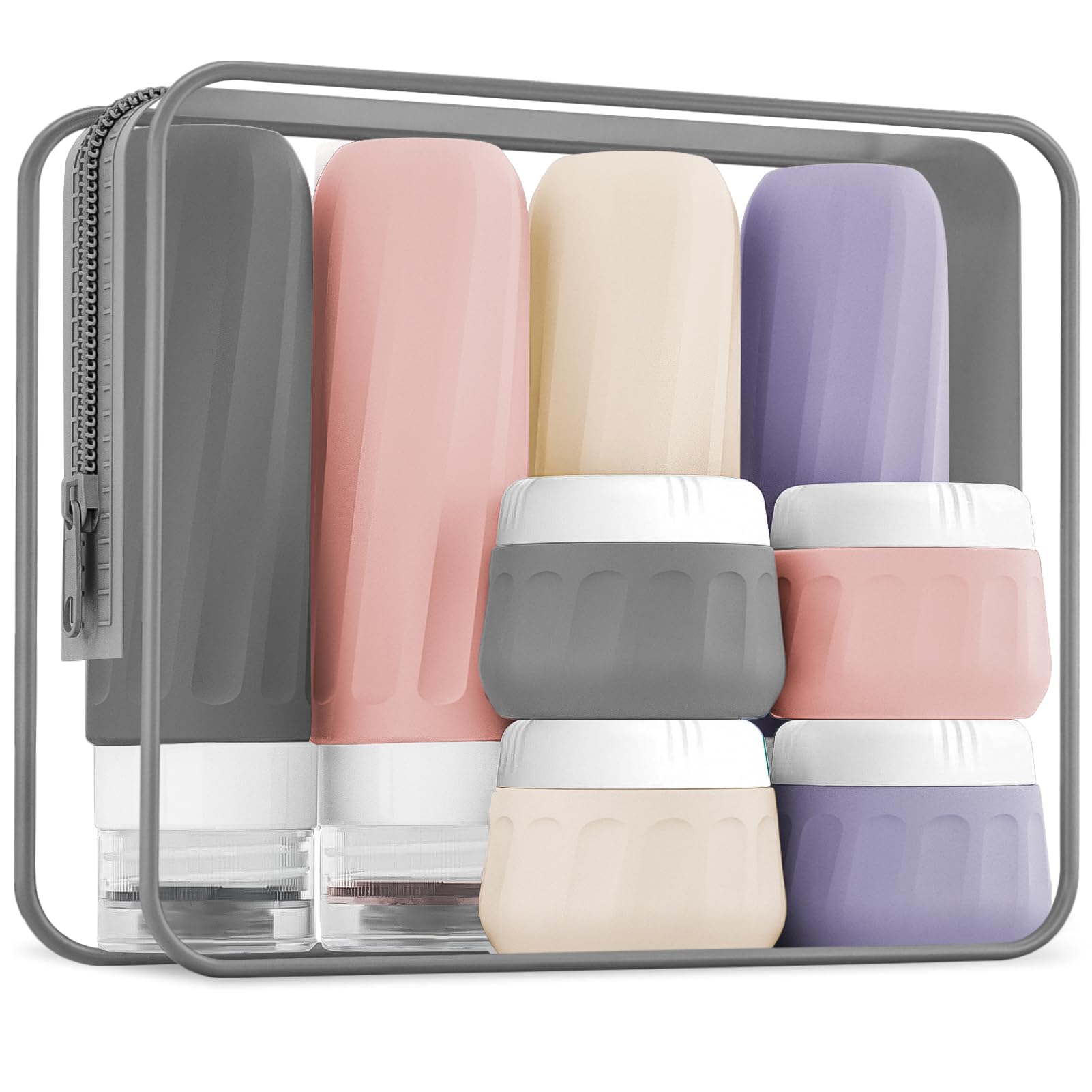 Mrsdry bouteilles silicone 3oz faciles à presser pour voyager