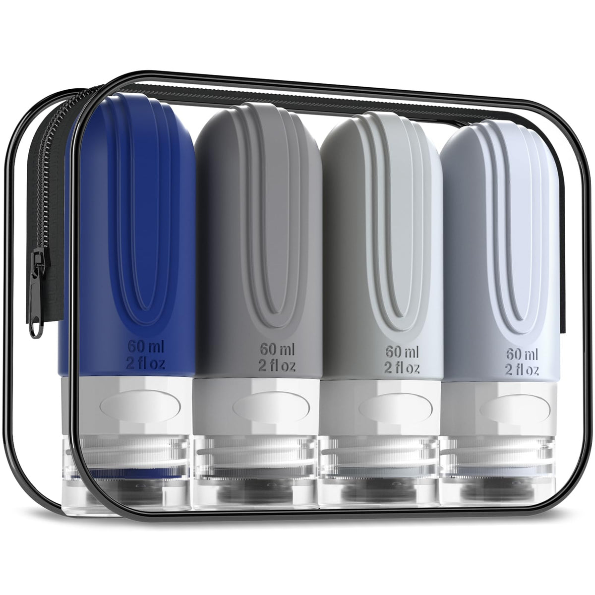 Bouteilles Mrsdry de voyage 2oz sans fuite, pratiques pour liquides.