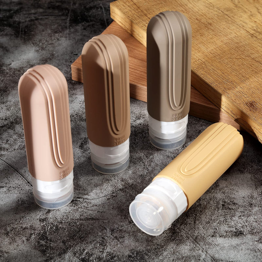 Bouteilles compactes Mrsdry 3oz idéales pour shampoing et crème.