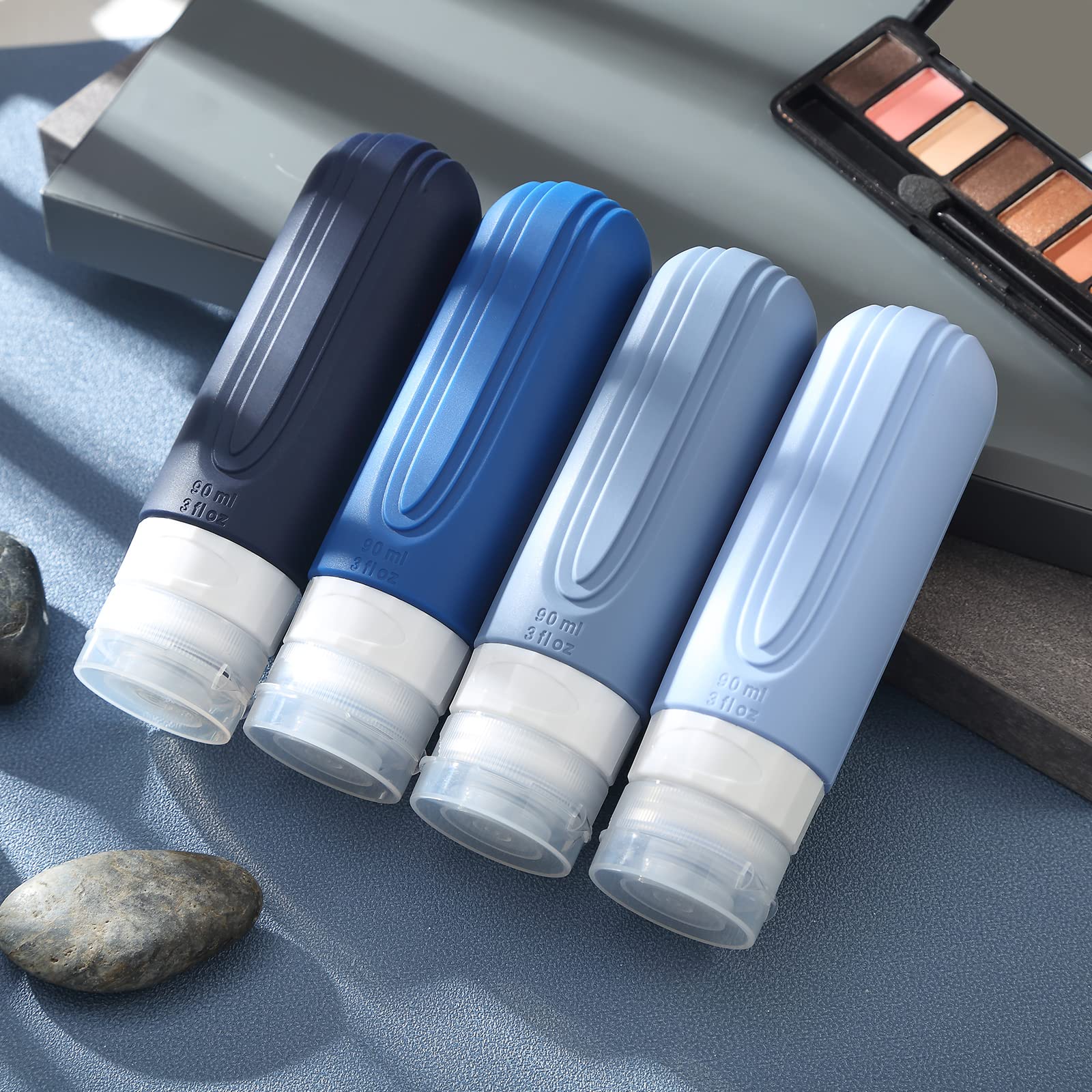 Set de 4 bouteilles Mrsdry, pratique à emporter en voyage.