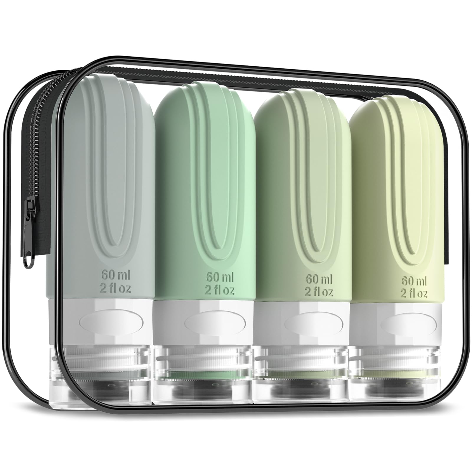 Bouteilles Mrsdry sans fuite de 2oz prêtes pour bagage léger et organisé.