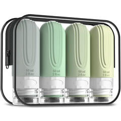 Bouteilles Mrsdry sans fuite de 2oz prêtes pour bagage léger et organisé.