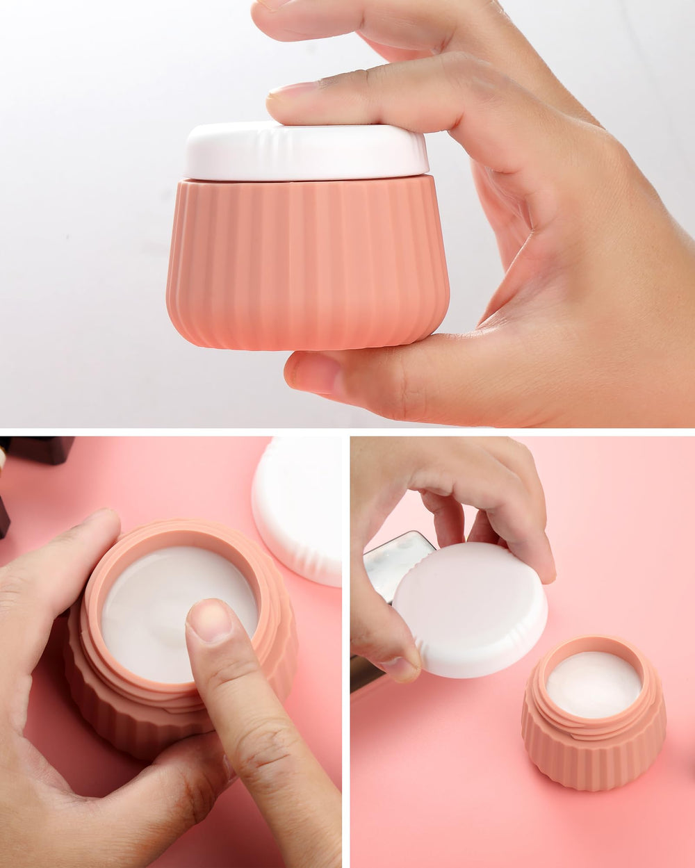 Mrsdry crèmes silicone 1oz, remplissage facile pour trajets.