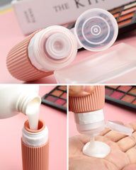 Mrsdry crèmes silicone 1oz : pots faciles à remplir pour soins en déplacement.