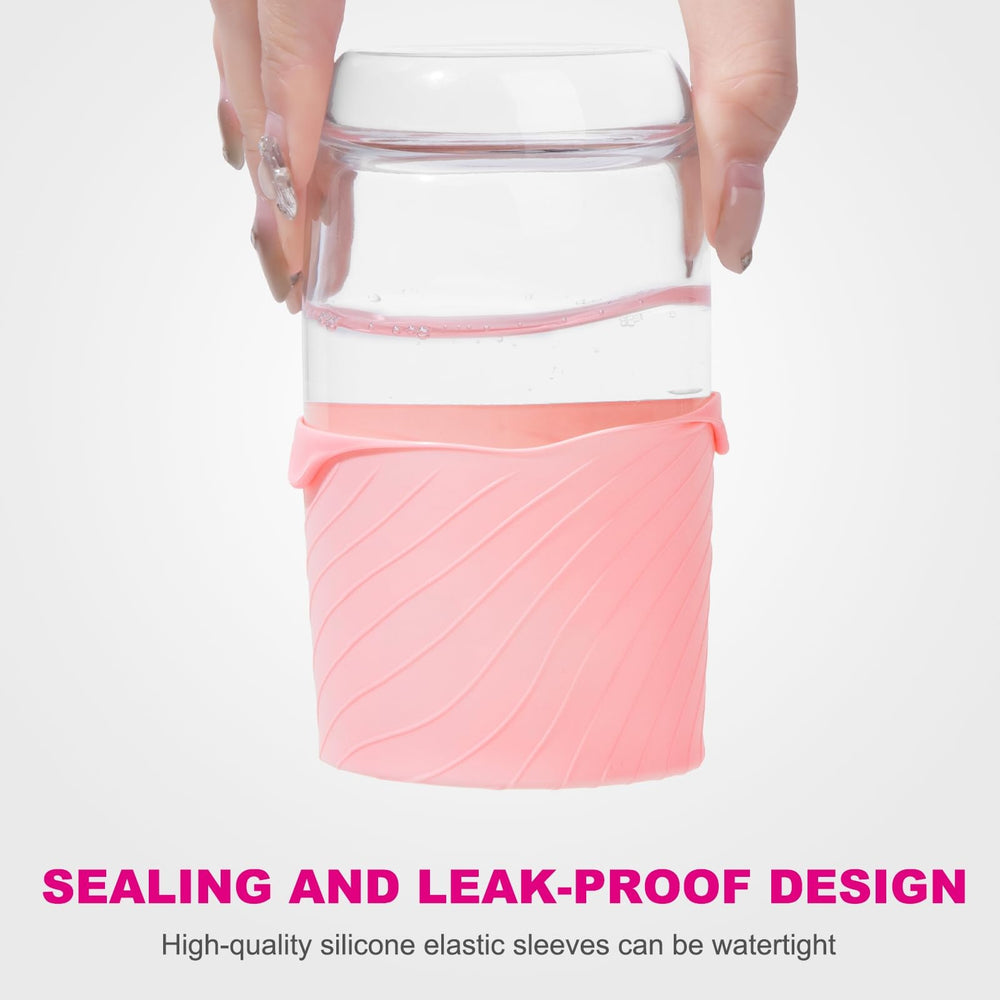 Manchon silicone Mrsdry pour bouteilles, étanche et réutilisable en voyage.