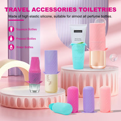 Housse silicone Mrsdry pour bouteilles de voyage, anti-fuite fiable.