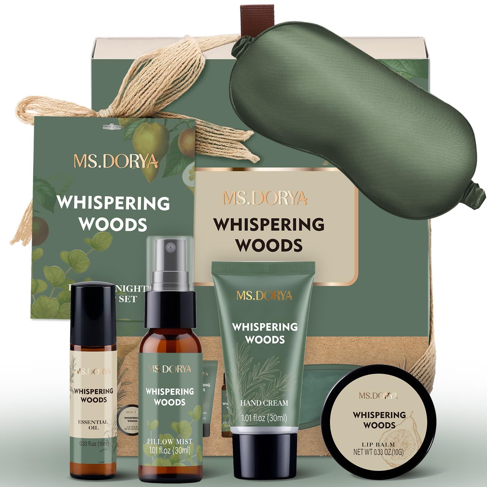 MS.DORYA ensemble spa 6 pièces avec bouteille de douche pour un rituel romantique.