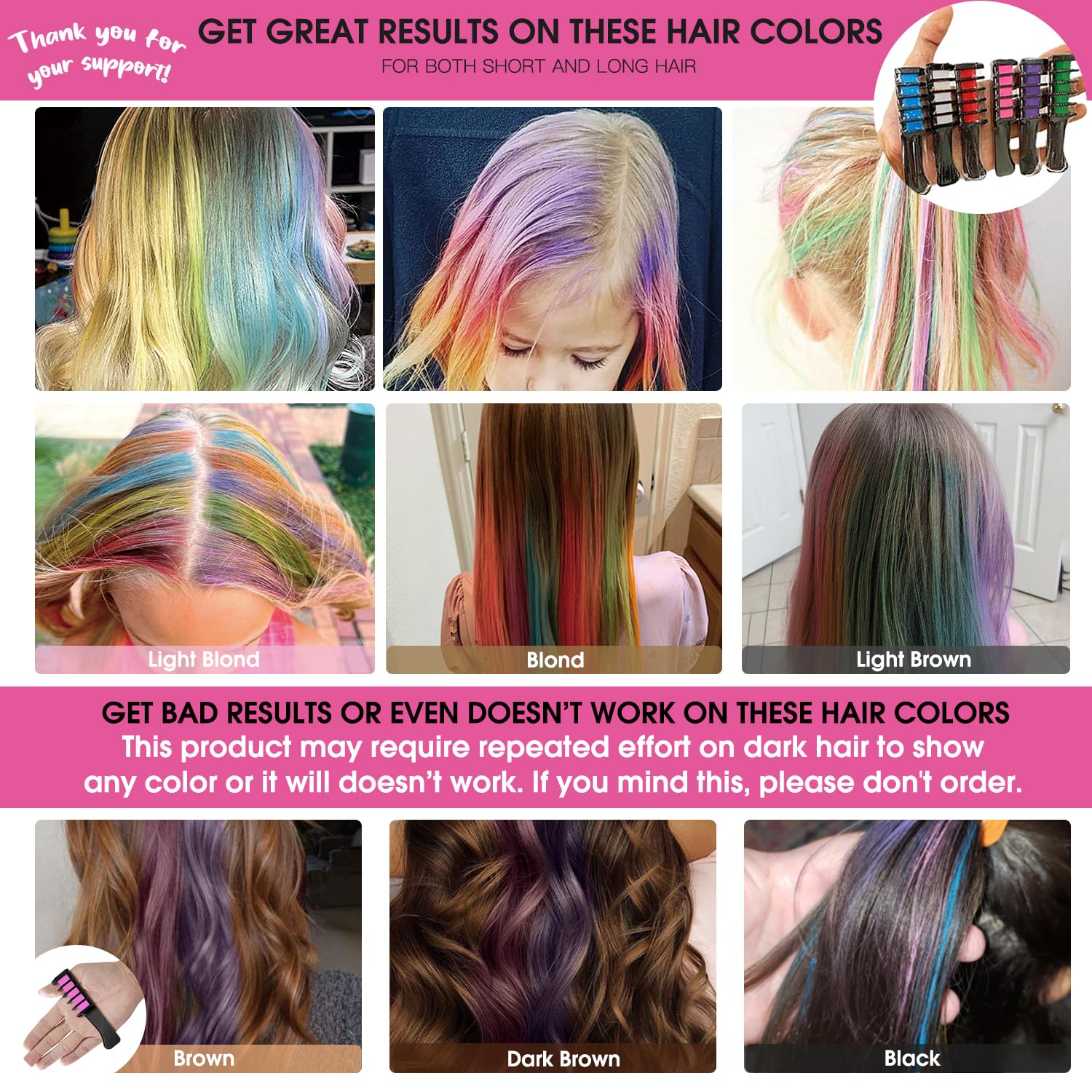 MSDADA gammes couleurs cheveux, mélanges faciles pour styles uniques.