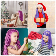 MSDADA peigne-crayon cheveux violet et rose, mini taille pratique pour petites mains