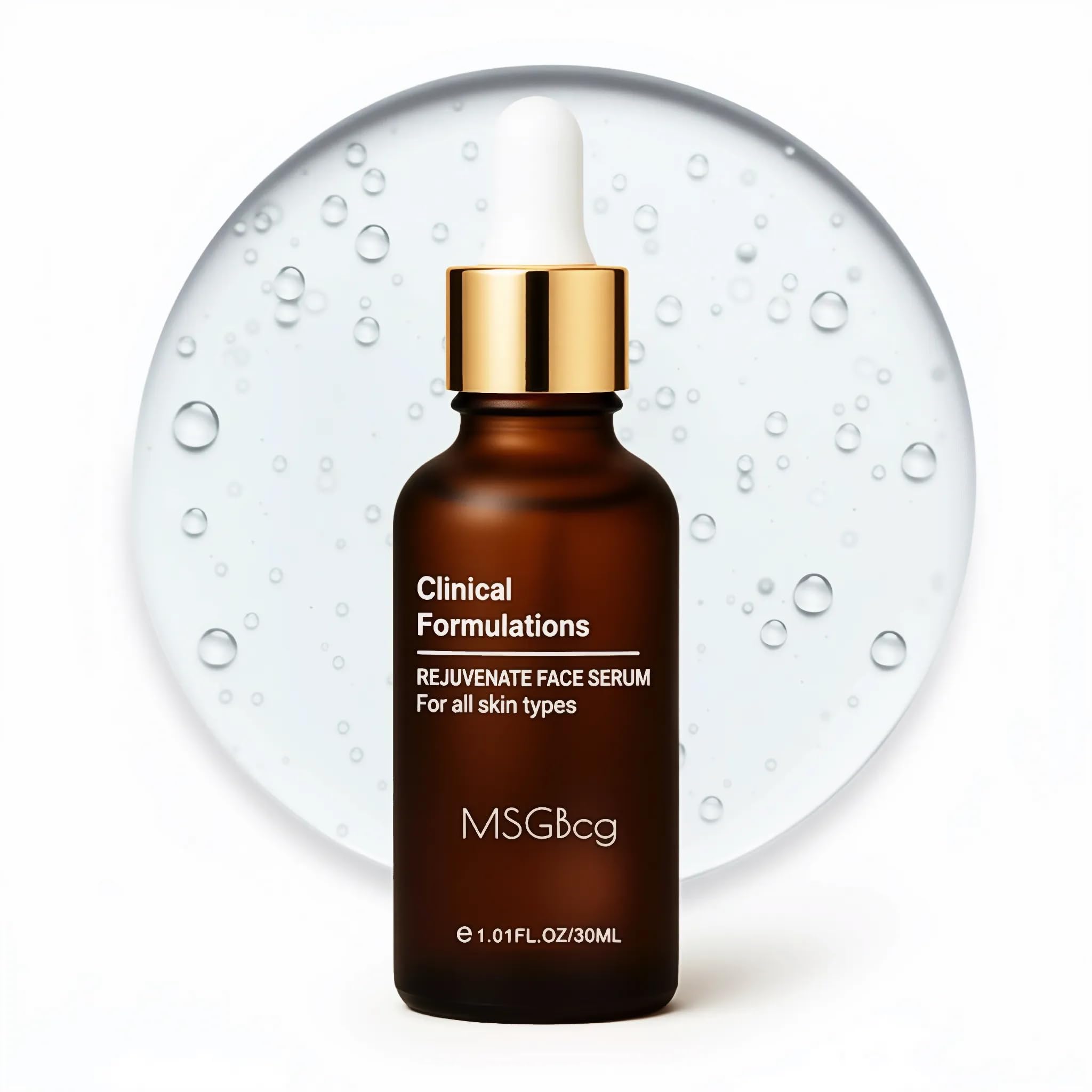 MSGBcg Ageless Rejuvenate – flacon du sérum pour hydratation durable.