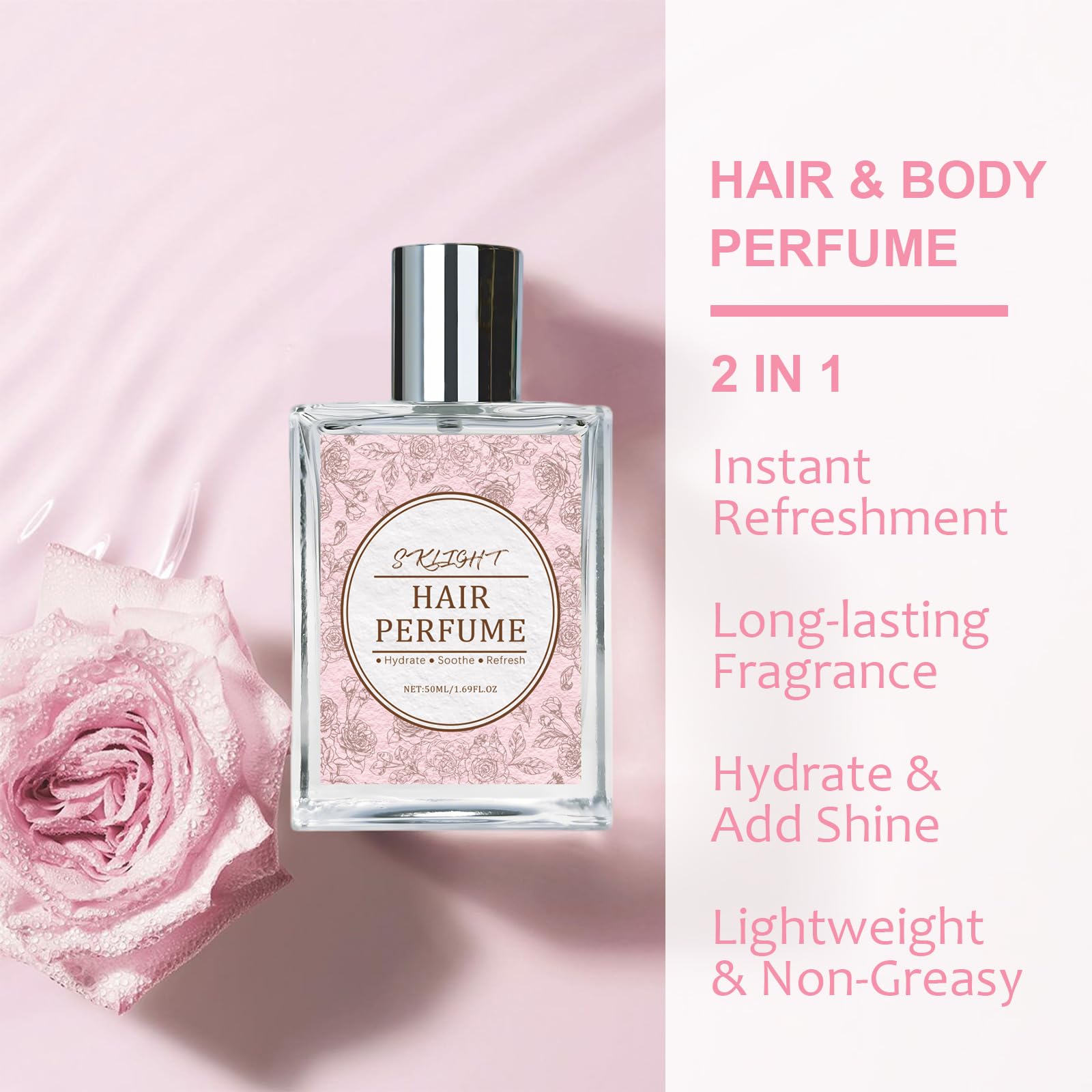 Msktasy Huile Rose Vitamine E — soin nourrissant et hydratant.