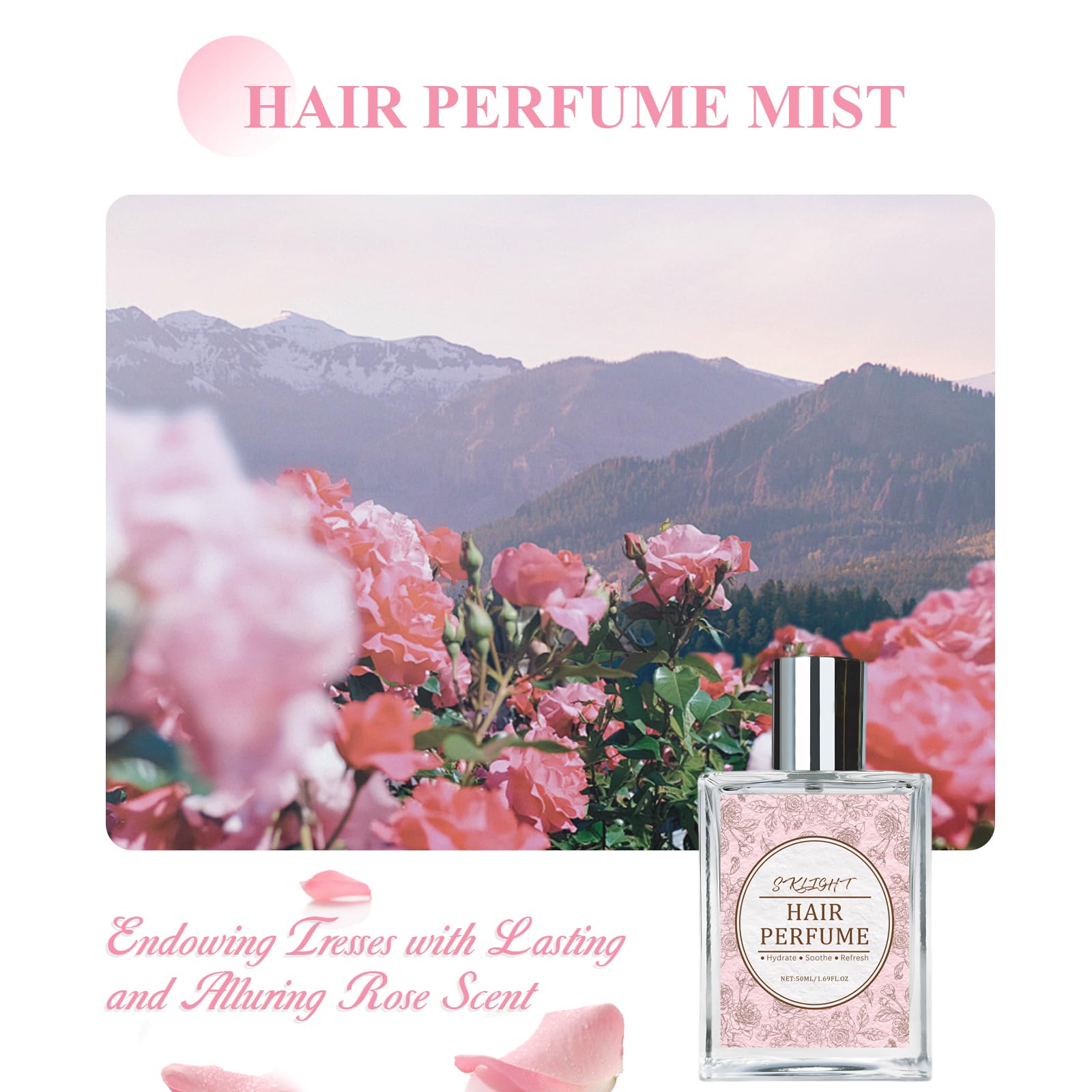 Msktasy Spray Rose Cheveux — application rapide et parfum durable.
