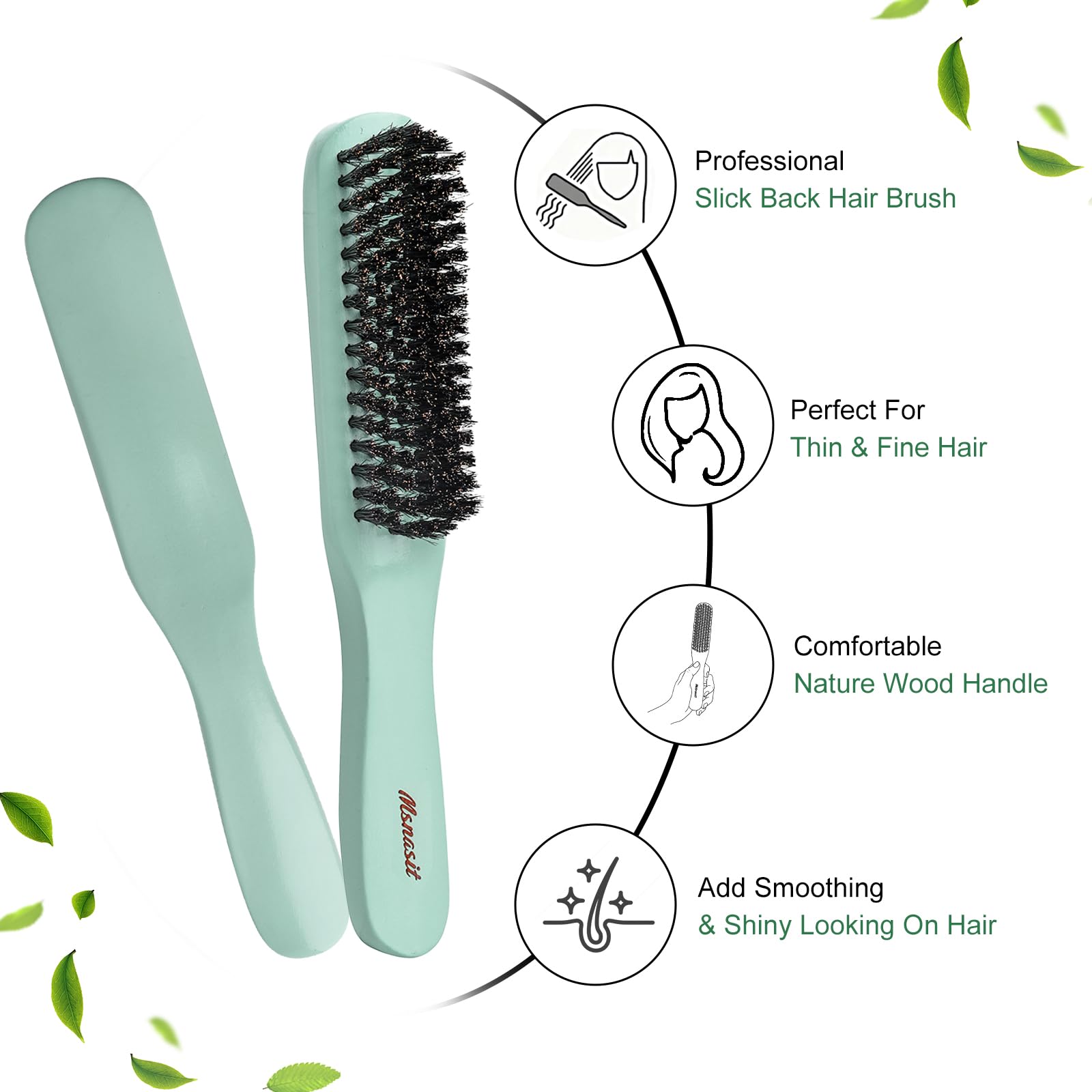 Brosse Msnasit contrôle des bords pour un style net