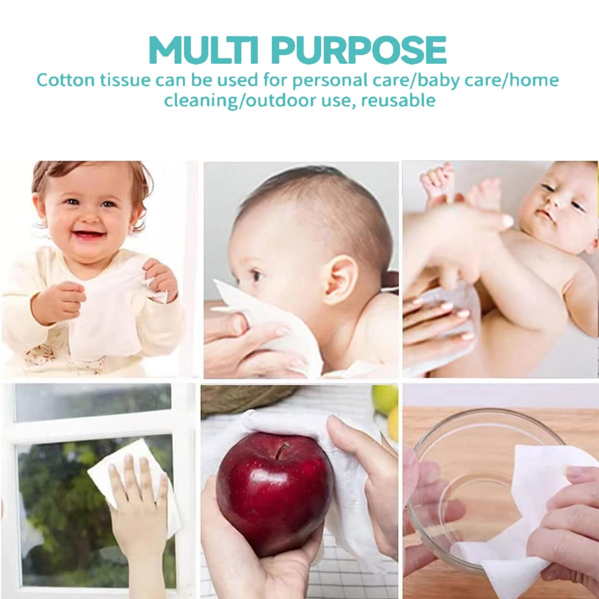 MSOEUESO lingette coton sèche pratique pour cuisine et bain.