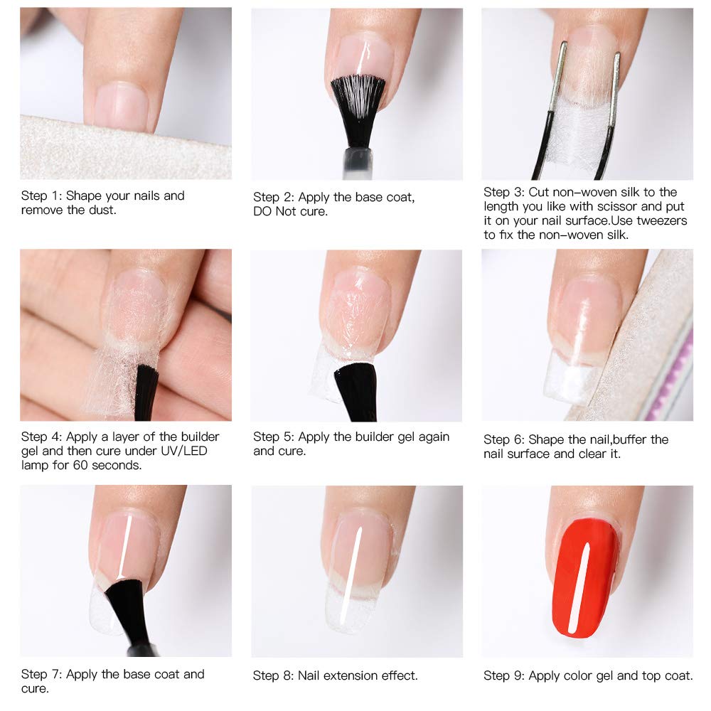 MSRUIOO formes ongles extension – rond, carré, amande et plus.