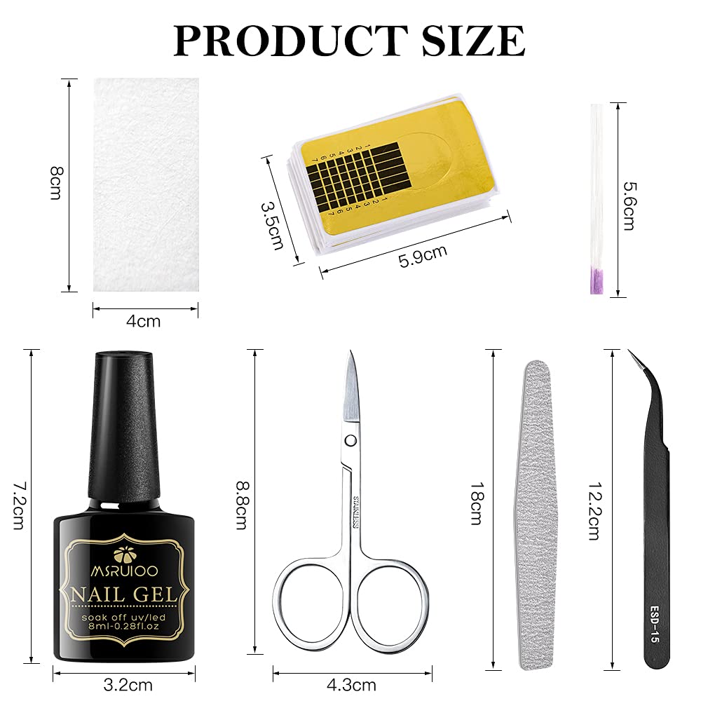 MSRUIOO trousse accessoires ongles – idéal en salon ou maison.