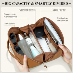 MSTONAL Trousse maquillage: compartiments pour tout organiser proprement.