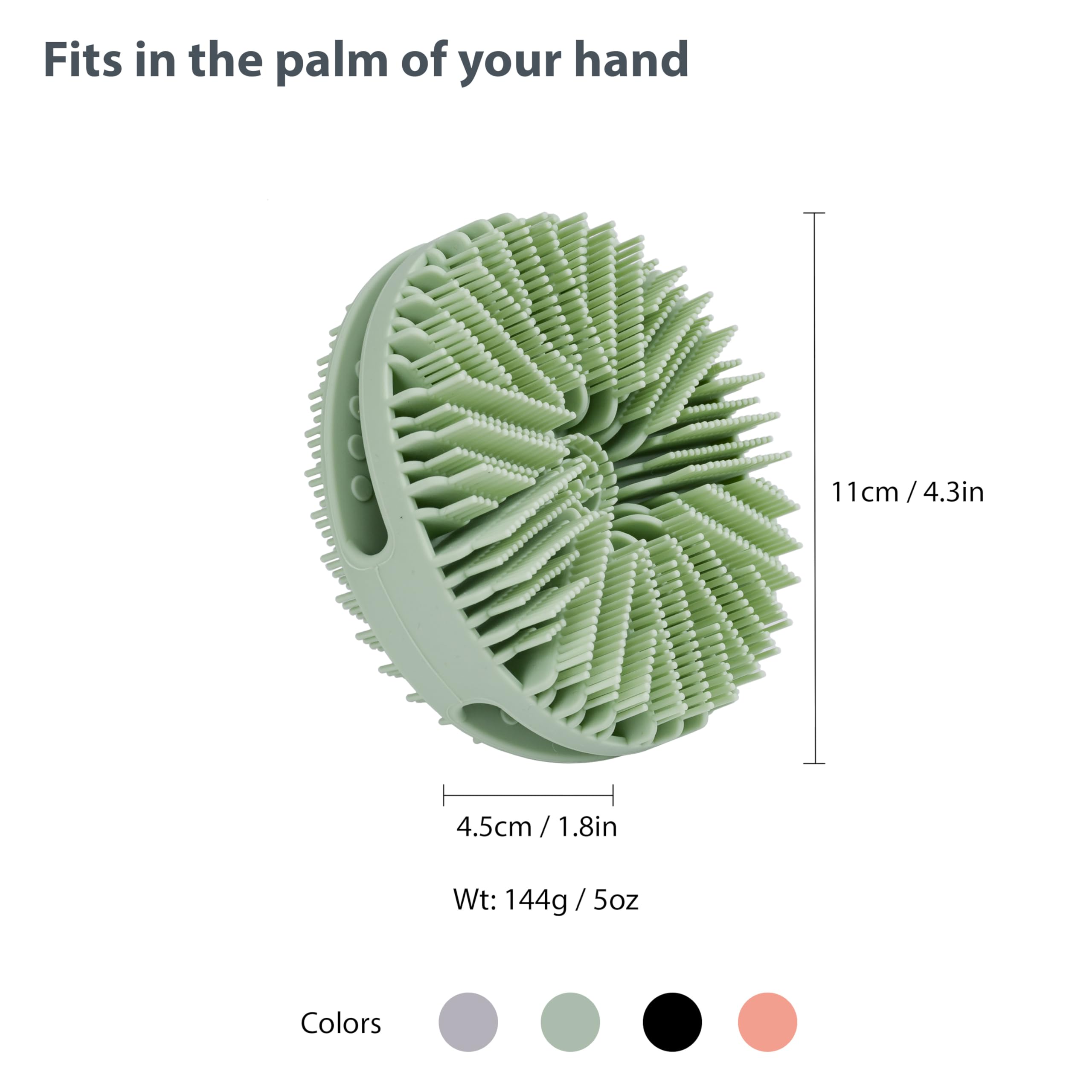 mtboi brosse silicone format compact pour voyage, facile à emporter.